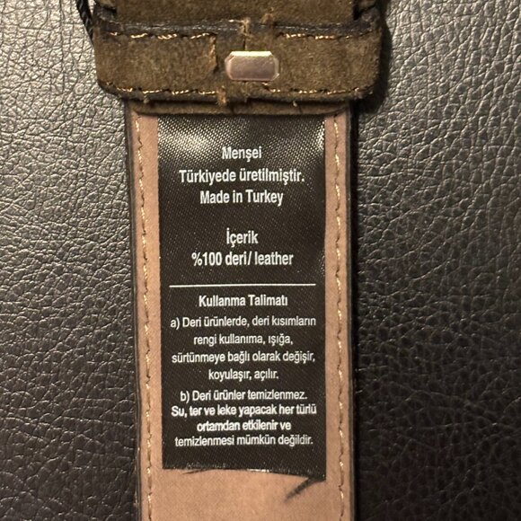 FABRIKA LEATHER BELT  (SUEDE) - COFFEE - HOLES ARE FROM 31-35 INCHES - NWT *read - Picture 5 of 9